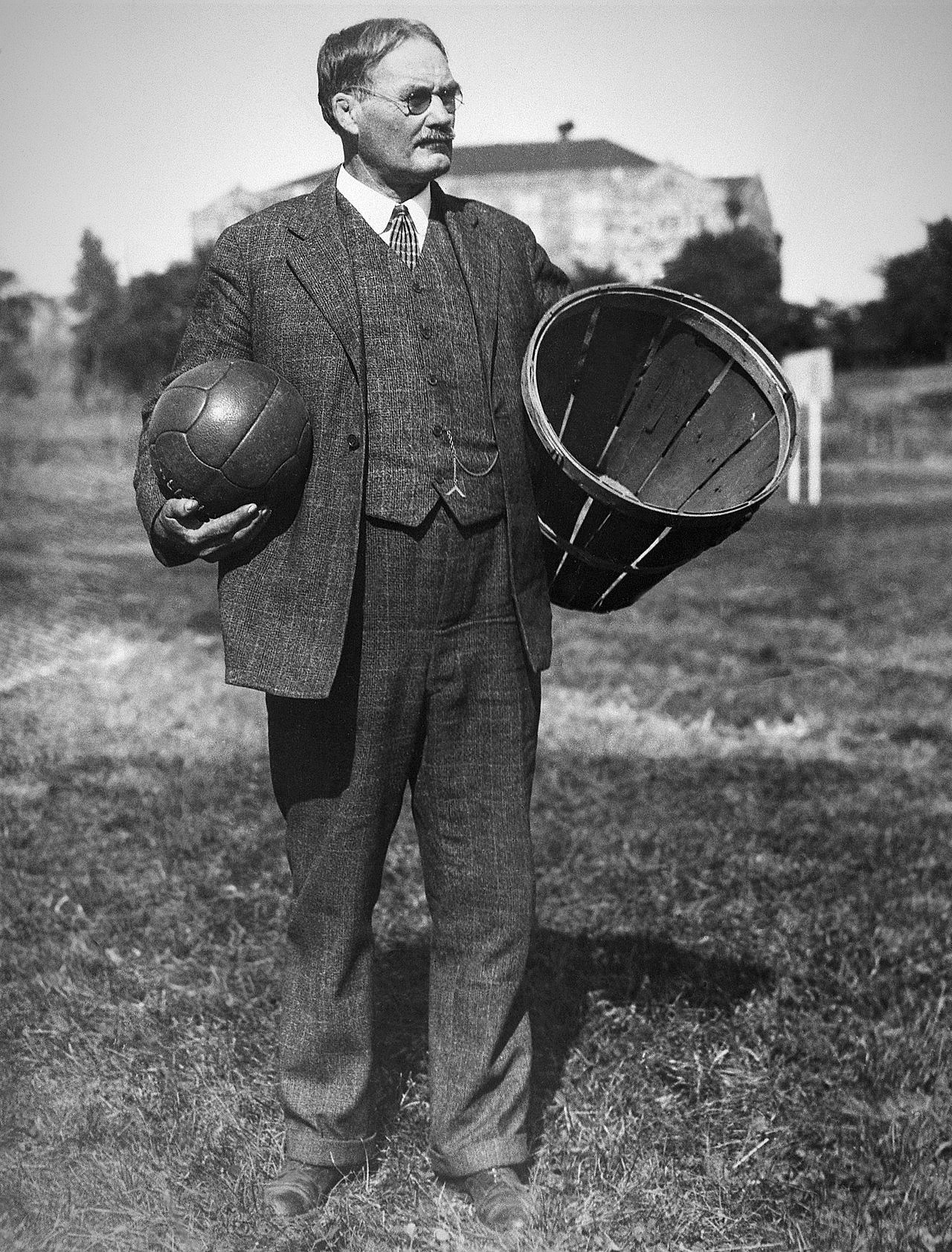 Editorial tile: James Naismith, inventor of basketball, Hall of Fame 1959