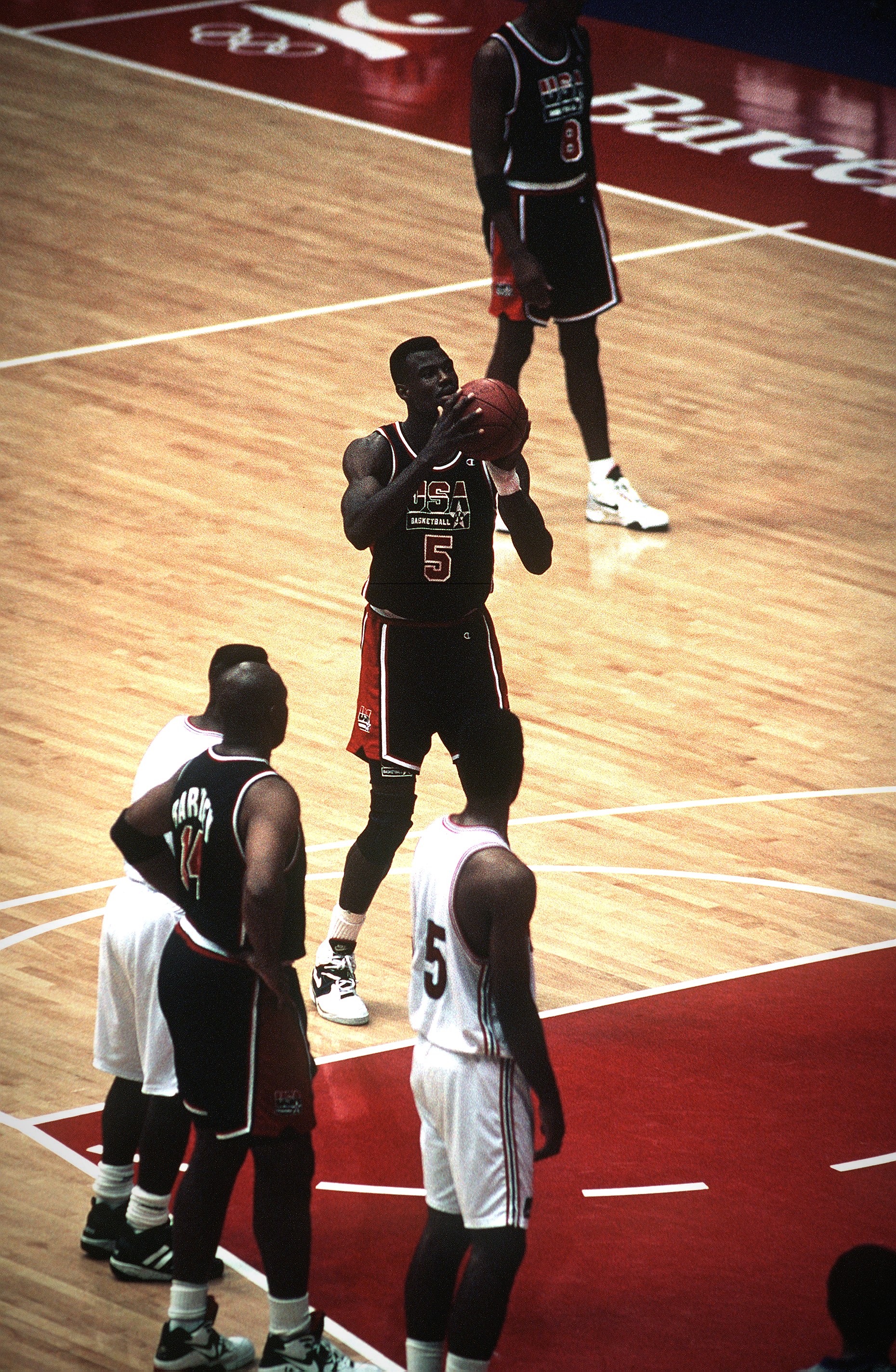 The 1992 Dream Team at the Barcelona Olympics