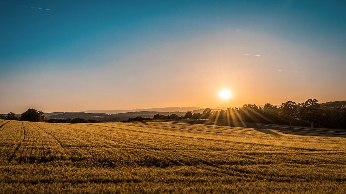 Rural Midwestern countryside, the landscape of French Lick, Indiana