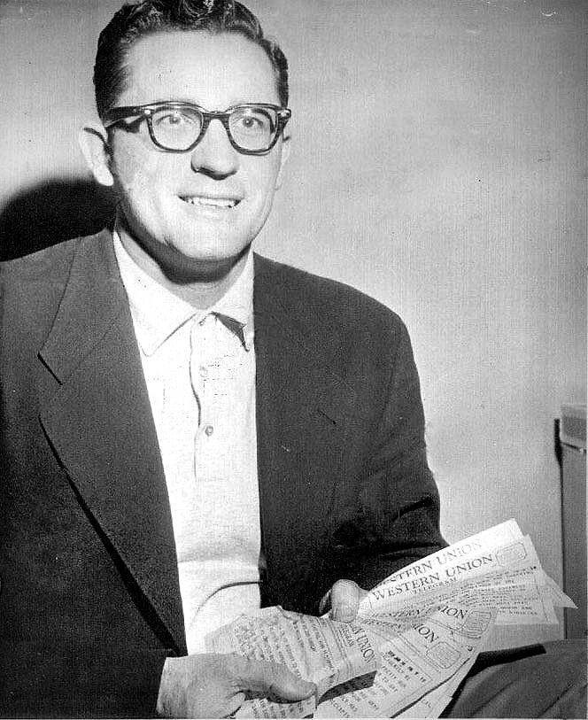 George Mikan, 1958 press photograph