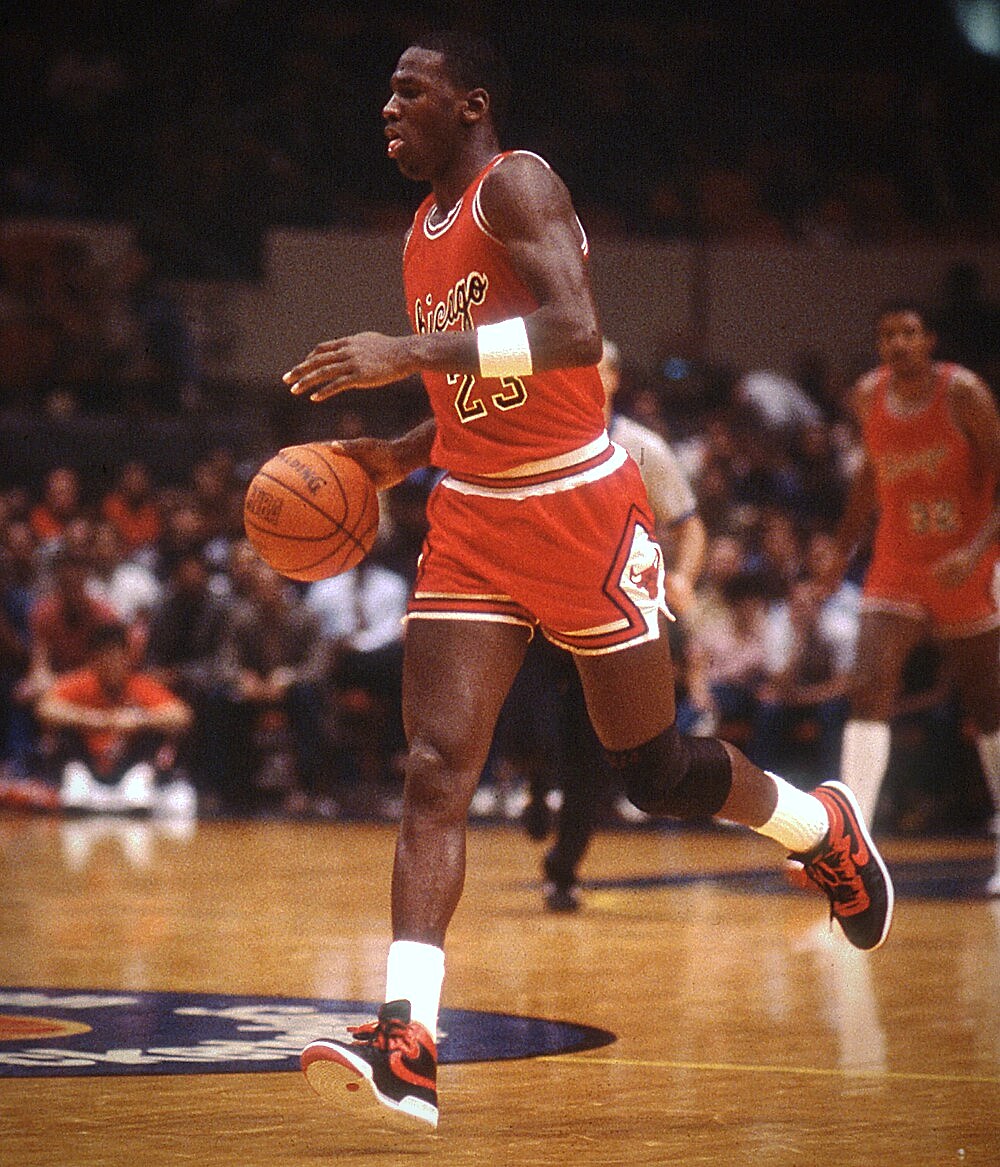 Michael Jordan in 1984, the year Chicago drafted him
