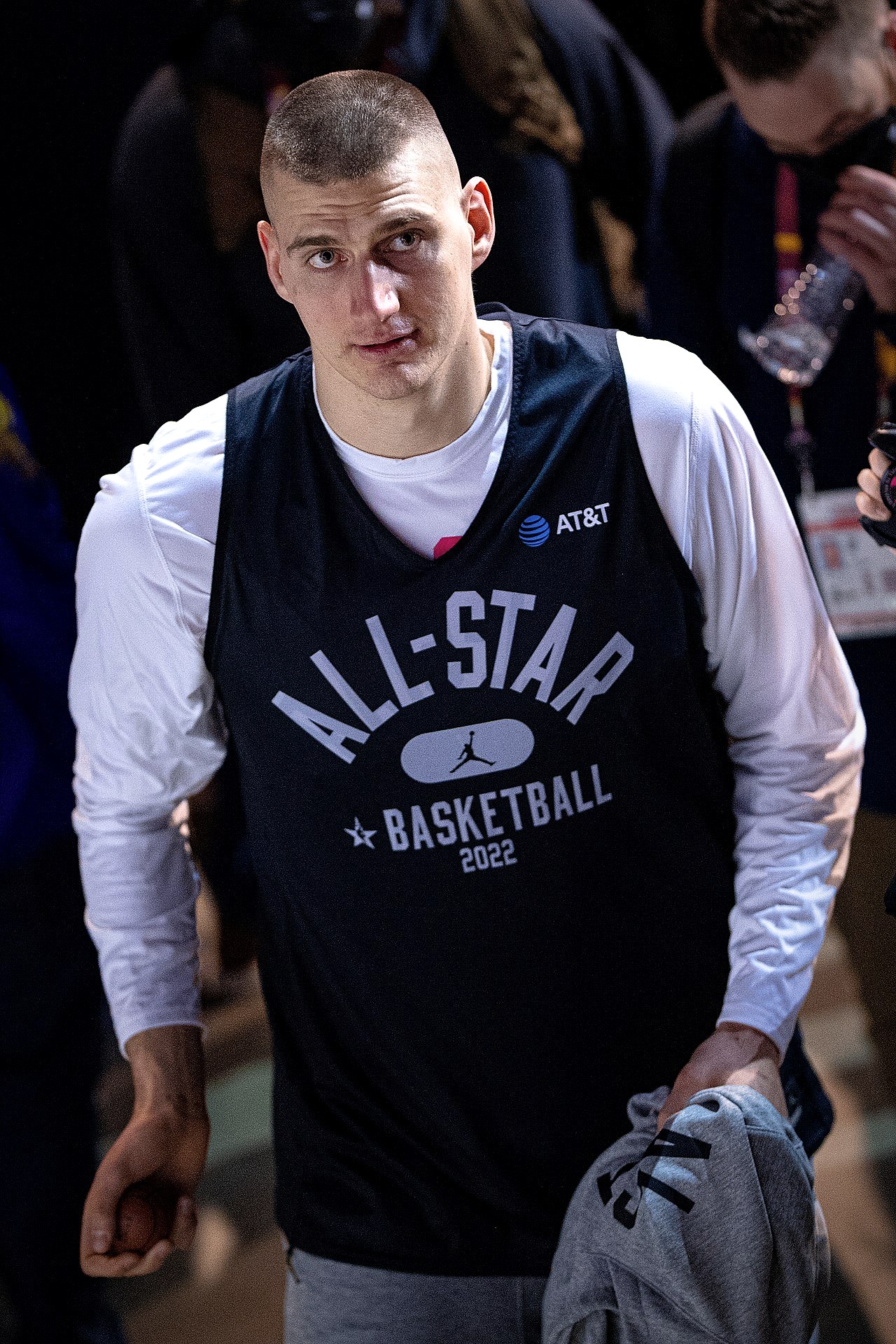 Nikola Jokić in a Denver Nuggets uniform