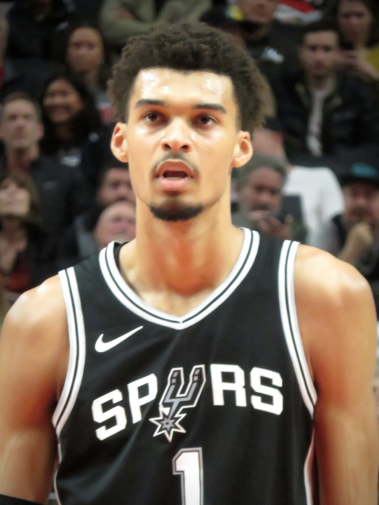 Victor Wembanyama of the San Antonio Spurs, at 7 feet 3 inches one of the tallest skilled players in NBA history