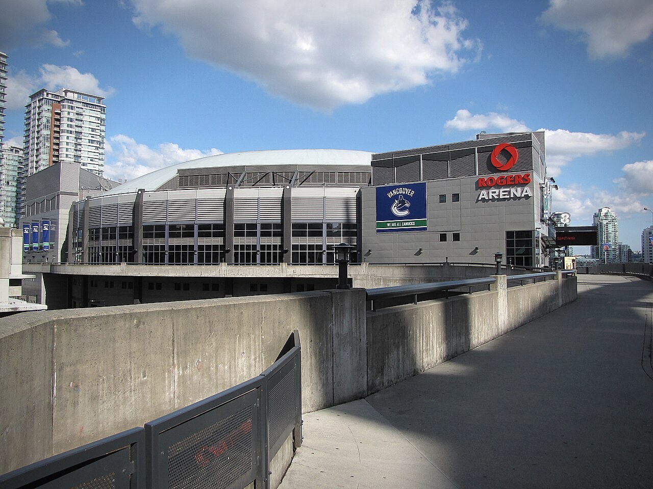 Rogers Arena in Vancouver, formerly General Motors Place, home of the Vancouver Grizzlies from 1995 to 2001